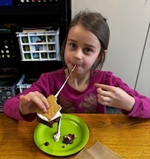 Kindergarten students have some camping fun during Camp Kindergarten!