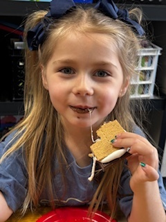 Kindergarten students have some camping fun during Camp Kindergarten!