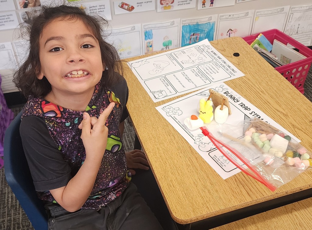 Students in Mrs. Amanda Wolfe's class at BPS made "Bunny Traps" for Easter
