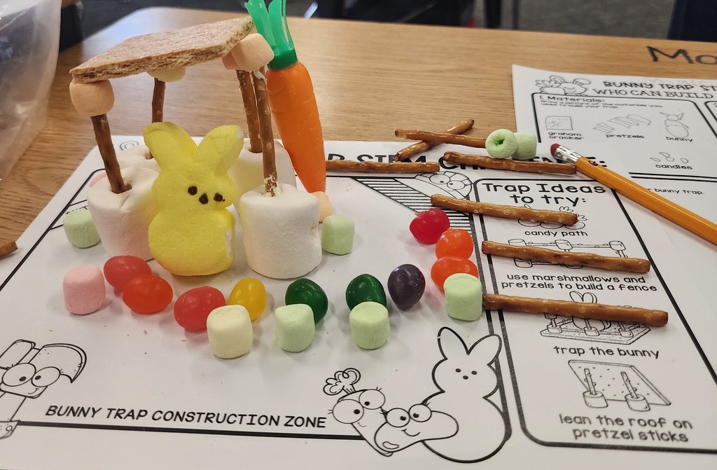 Students in Mrs. Amanda Wolfe's class at BPS made "Bunny Traps" for Easter