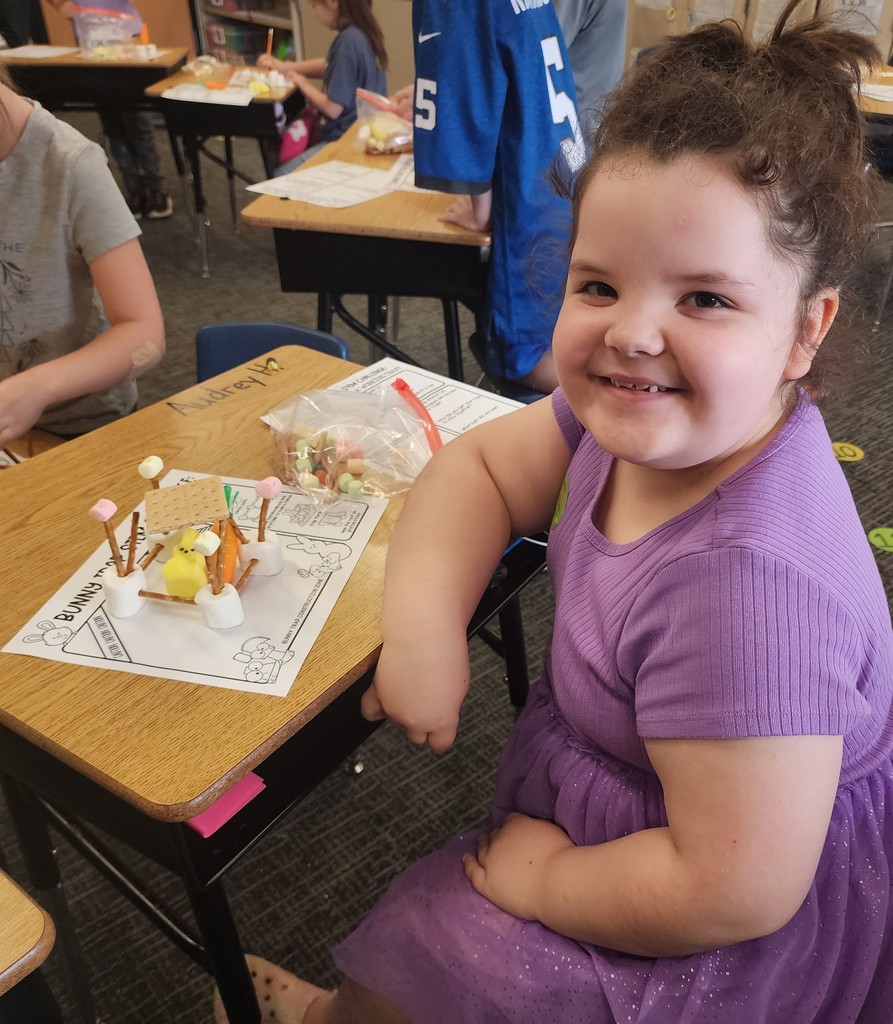 Students in Mrs. Amanda Wolfe's class at BPS made "Bunny Traps" for Easter