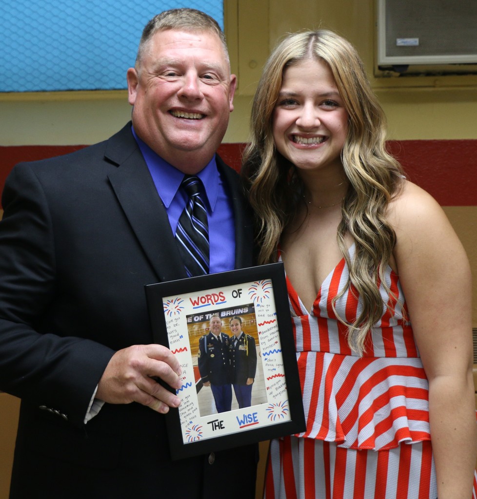 MSG Rick Kauffman was selected as a Jennerjahn Most Influential Educator by BJSHS senior Kalli Mealy