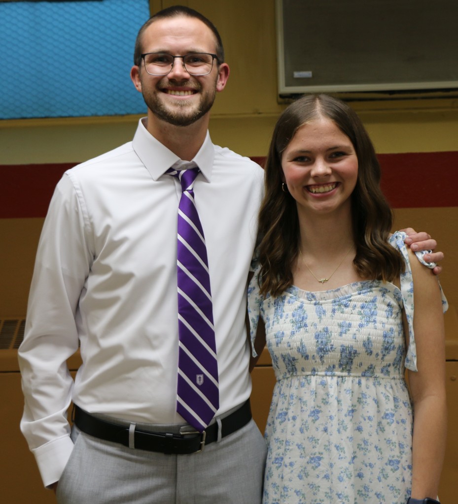 Mr Austin Cochrane was selected as a Jennerjahn Most Influential Educator by BJSHS senior Abigail Slentz