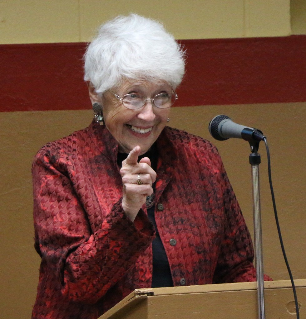 Mrs. Ruth Jennerjahn commends teachers and students during the 2026 Jennerjahn Most Influential Educator Awards
