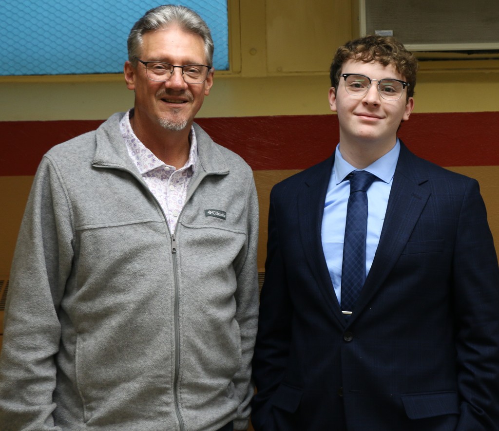 BJSHS senior Lewis Dudelston selected Mr. Jack Norton as his Jennerjahn Most Influential Educator