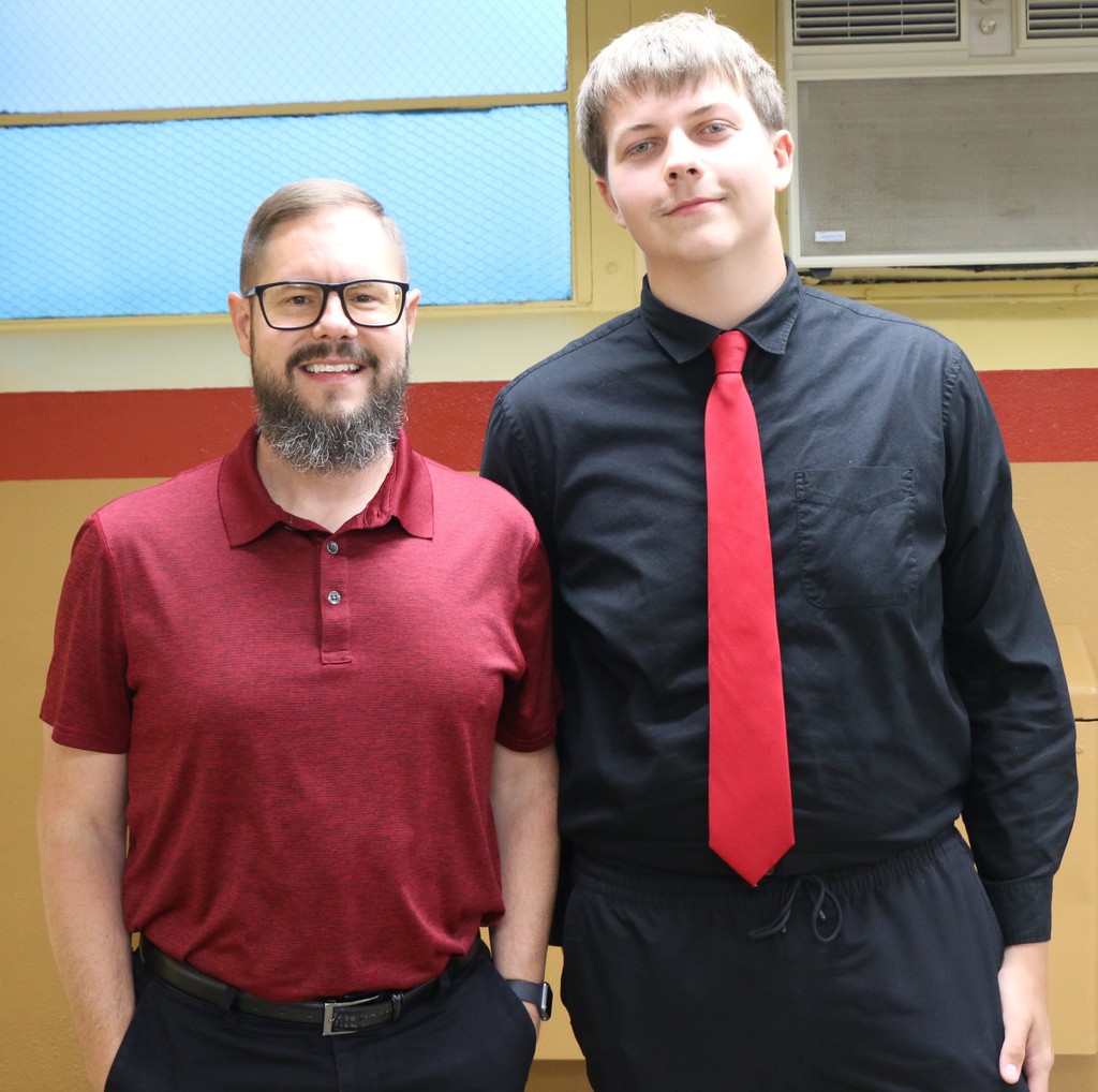 BJSHS senior Brayden Bennett-Walter selected Mr. Tom Simison as his Jennerjahn Most Influential Educator