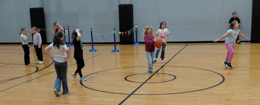 BPS 2nd graders play kickball during the PTO-sponsored Fun Day
