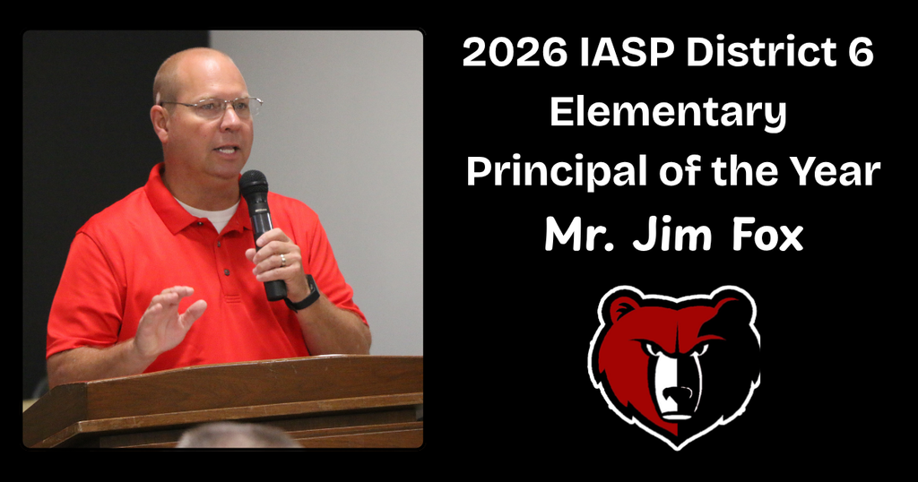 2026 District 6 Elementary Principal of the Year Jim Fox