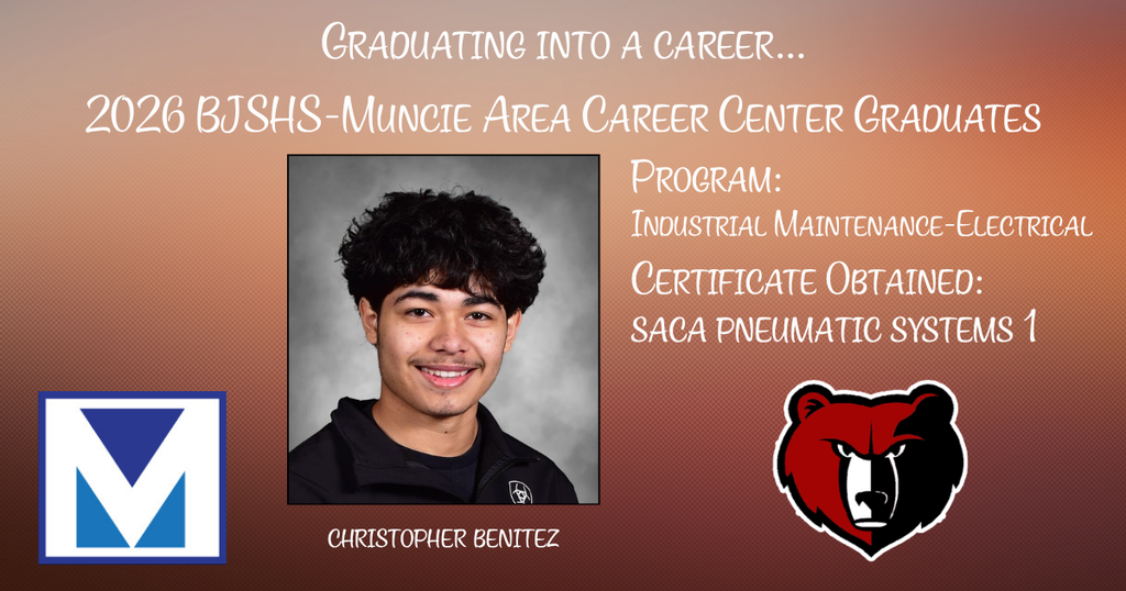 BJSHS senior Christopher Benitez is pictured completing his MACC training.