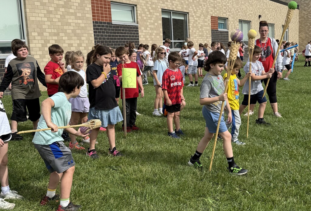 BPS students play games during the End of School Year Field Day