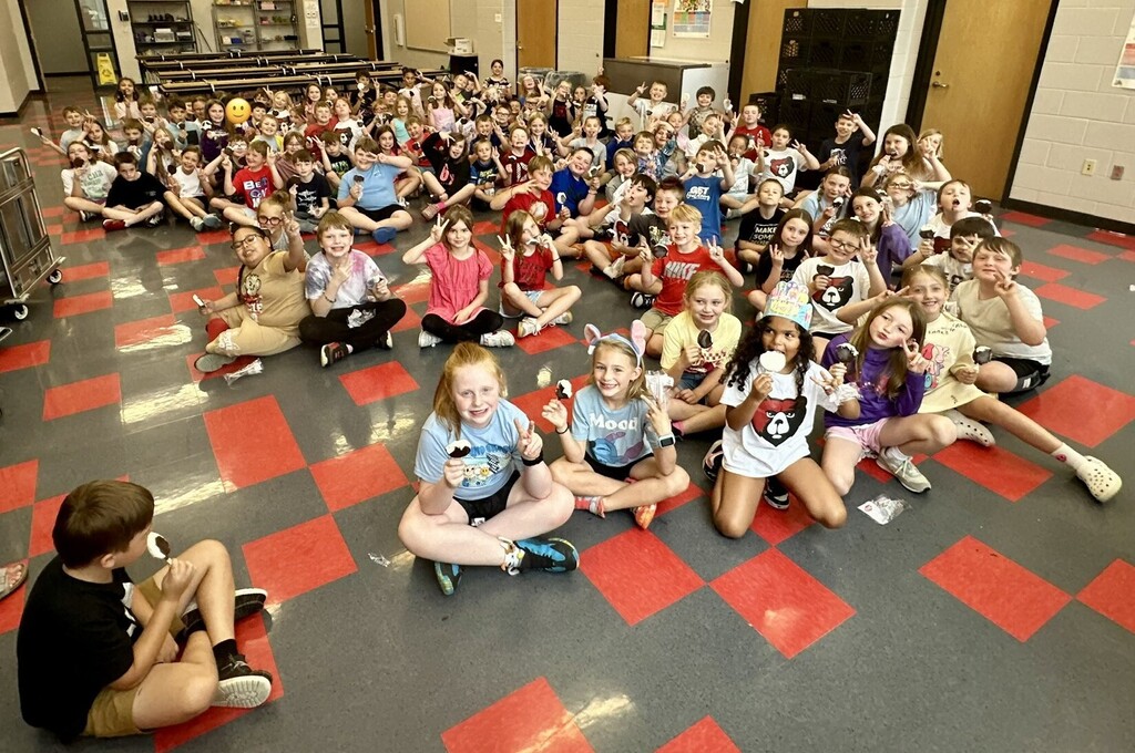 BPS second grades enjoy an ice cream treat on the last day of school