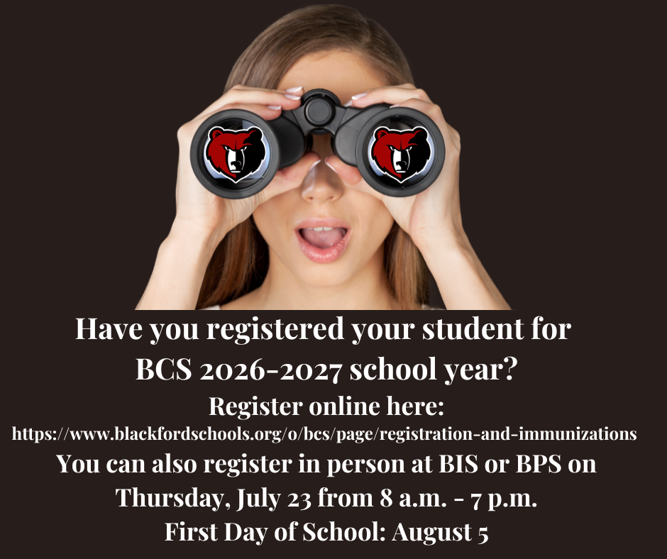 Reminder for parents to register their students for school