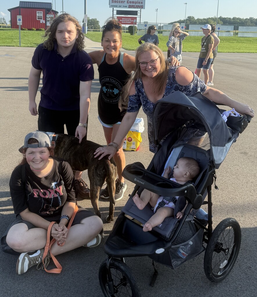 Students and staff participate in the Blackford Animal Shelter Walk