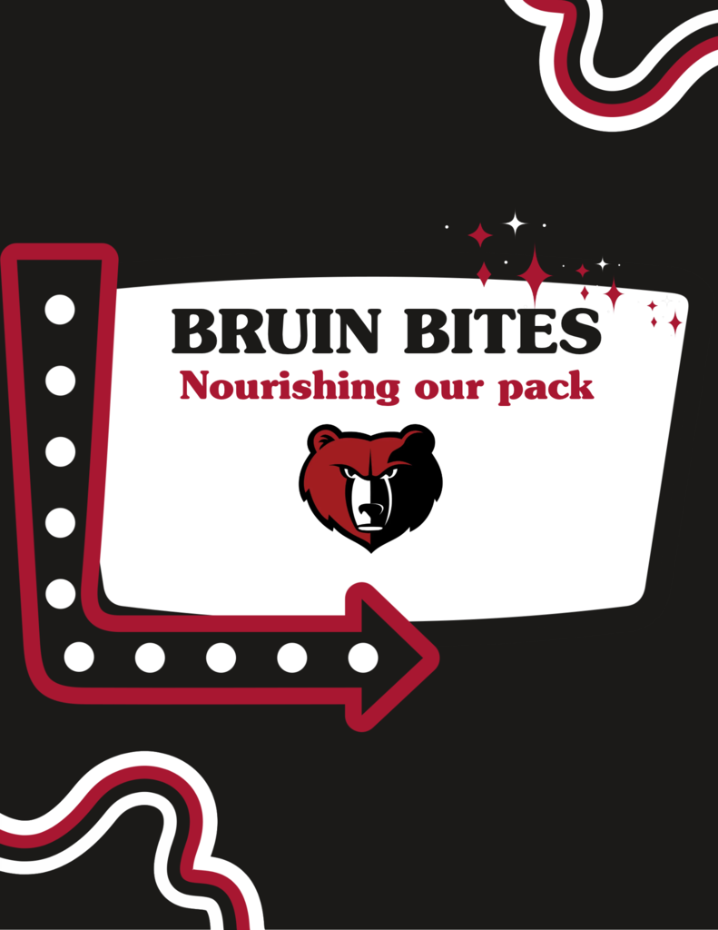 Bruin Bites flyer explaining about the food pantry at BJSHS