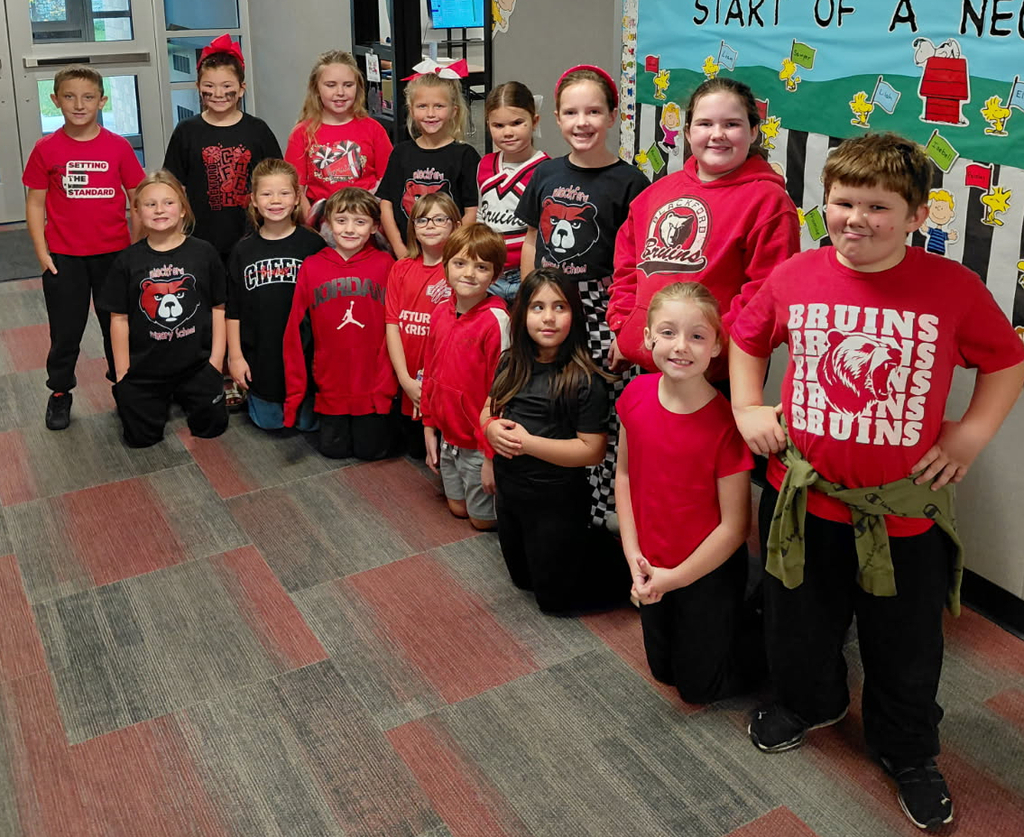 BPS students all decked out in their Bruin colors show their school spirit for Homecoming!