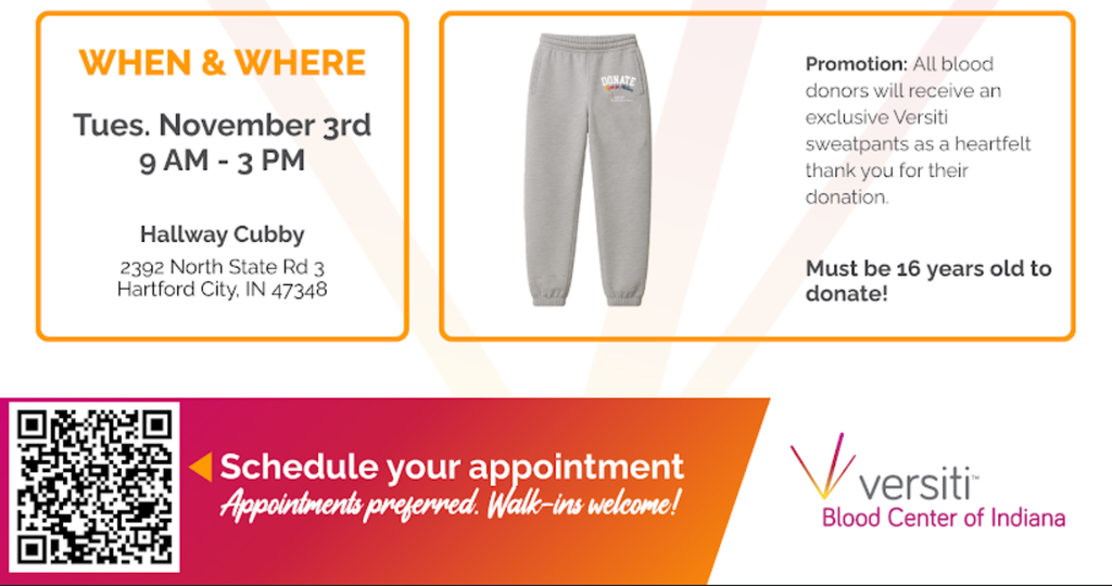 Schedule your appointment to donate blood