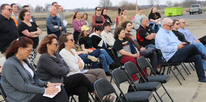 BCS students, staff and community members attended last evening's Ground-breaking Ceremony for the BCS Performing Arts Center