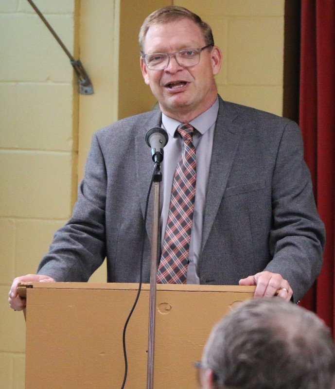 BJSHS Superintendent welcomed everyone to the Jennerjahn Most Improved Student awards
