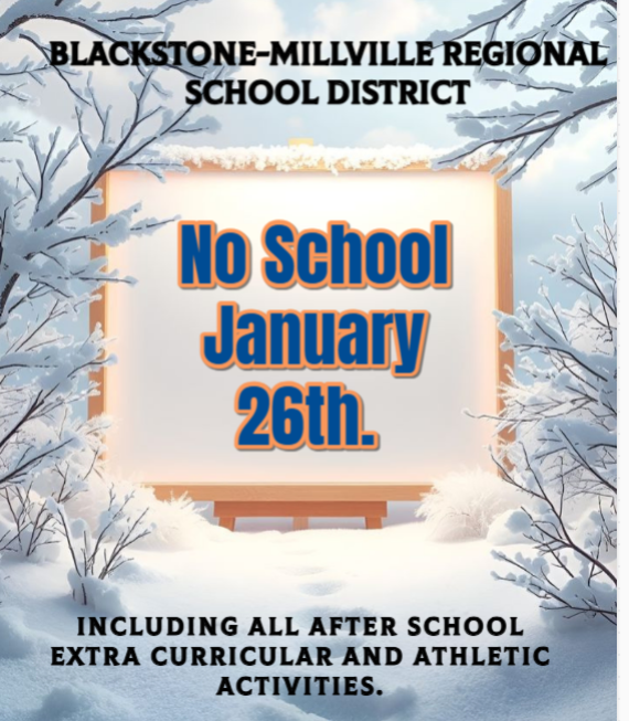No School January 26th.