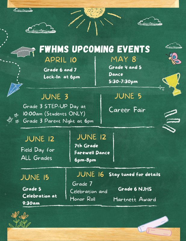 FWHMS- Upcoming Events