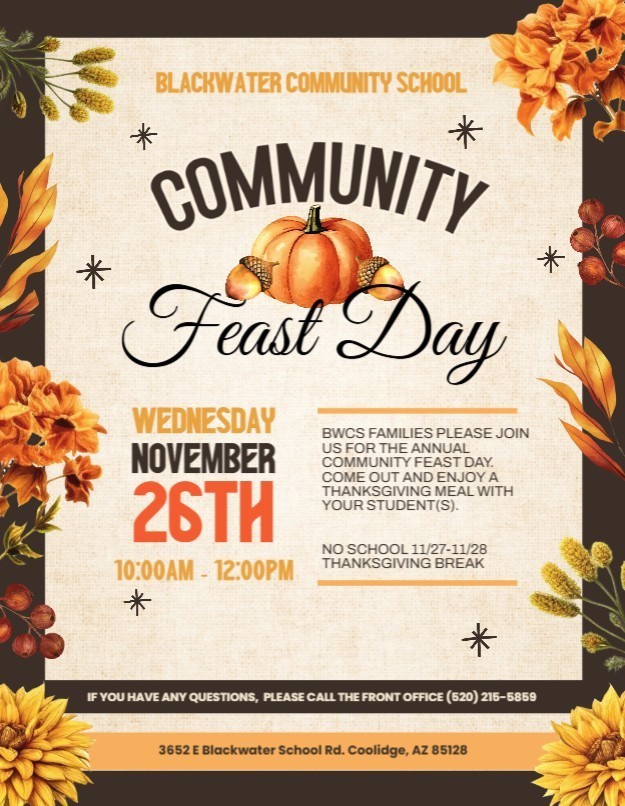 thanksgiving at BWCS