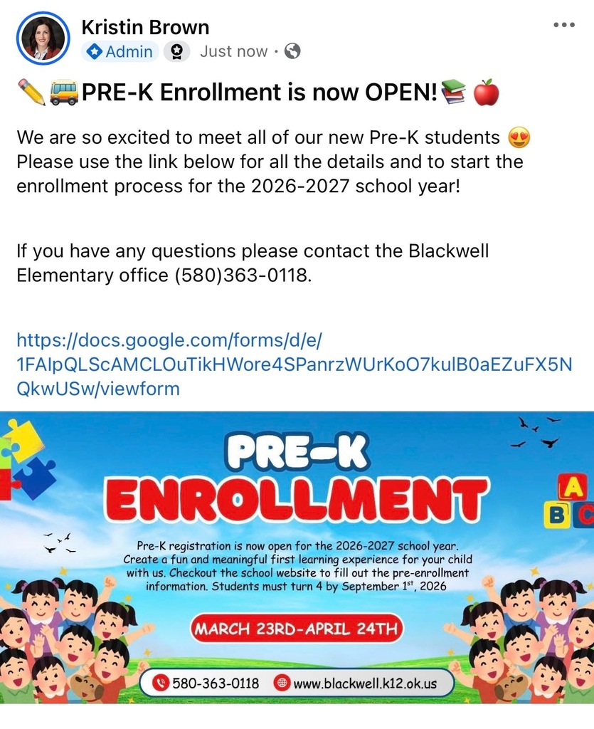 PK ENROLLMENT 2026-27