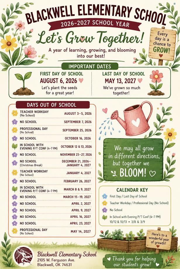 BES 2026-2027 IMPORTANT DATES
