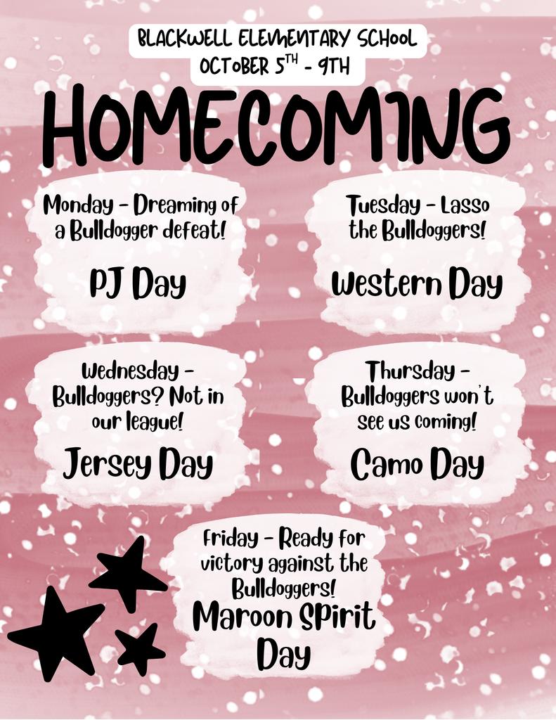 BES HOMECOMING ACTIVITIES: OCTOBER 5TH-9TH,2026