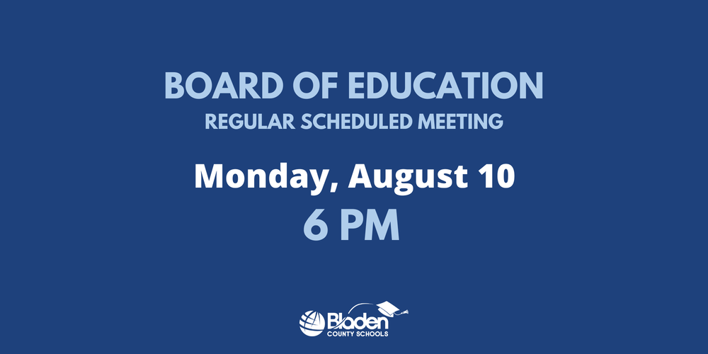 Board of Education Meeting Notice.