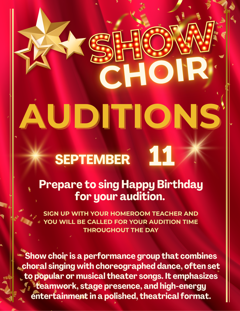 Show Choir Audition Flyer