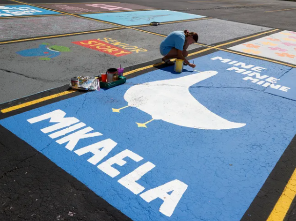 🎨 Attention Seniors! 🎨 It’s time to personalize your senior parking spaces! Here’s what you need to know: ✅ Eligibility • Open to graduating seniors in good standing • All fees and fines must be cleared • Must purchase a parking permit 💲 Cost • $50.00 per space plus the cost of the parking pass 🎨 Design Approval • Submit a full-color sketch of your design by the posted deadline • All designs must be approved by the principal before painting • Only school-appropriate themes allowed — no profanity, drugs, alcohol, weapons, political endorsements, or offensive content 🖌️ Painting Guidelines • Only water-based, outdoor latex paint may be used • Students must provide their own paint and supplies — approved before painting begins • Leave 4 inches inside the white space lines • Painting is allowed only on designated days under staff supervision 🧽 Cleanup • Spaces must be cleaned and returned to original condition before graduation • Failure to clean will result in a $100 fine