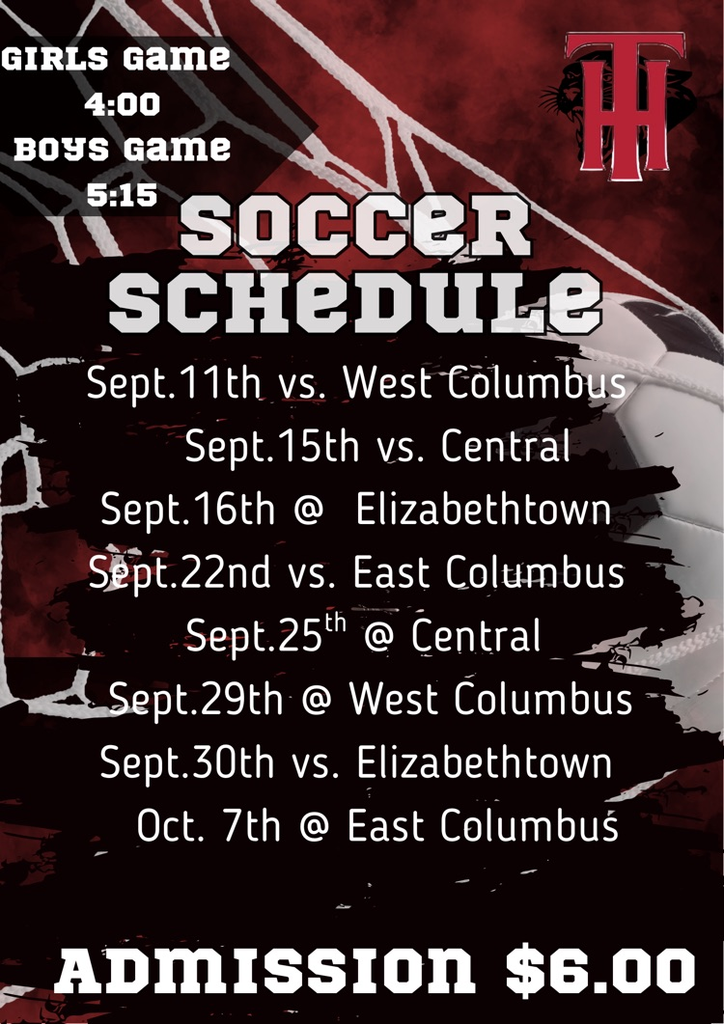 updated soccer schedule 