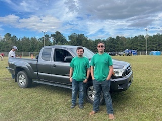 West Bladen FFA members represented us well at the Three Rivers Federation FFA Truck and Tractor Competition on October 9! In the Tractor Safety and Skills event, students maneuvered a tractor with a utility trailer through a course simulating real agricultural facilities. Competitors were Connor Sykes, William Yandle, Noah White, and Malkia McCoy. Congratulations to Noah White for placing 4th in the federation! In the Truck Safety and Skills event, students navigated a narrow course both forward and in reverse while following the same safety and precision rules. Competitors were Brody Rhodes and Connor Sykes, and our truck team earned 3rd place in the federation! Great job representing West Bladen FFA! 💜🤍🚜