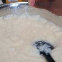 A bowl of snowcream made by a student for their remote learning task