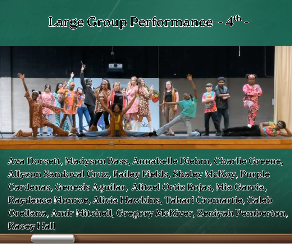 photo of students and a list of name 