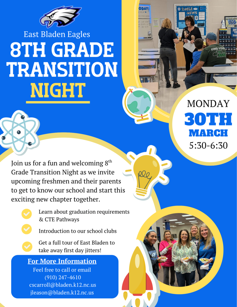 8th grade transition night flyer