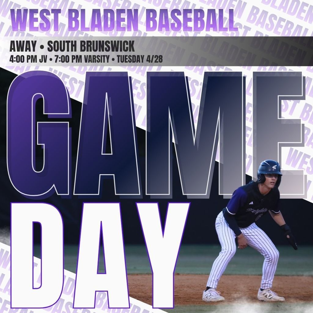 It’s Game Day, Knights! 🥎💜 Our West Bladen High School softball team is hitting the field and we need you in the stands! Grab your purple and white and come loud to cheer on our girls to a victory. Let’s go, Knights! ⚔️💪