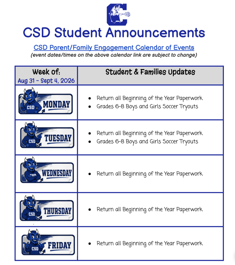 weekly updates