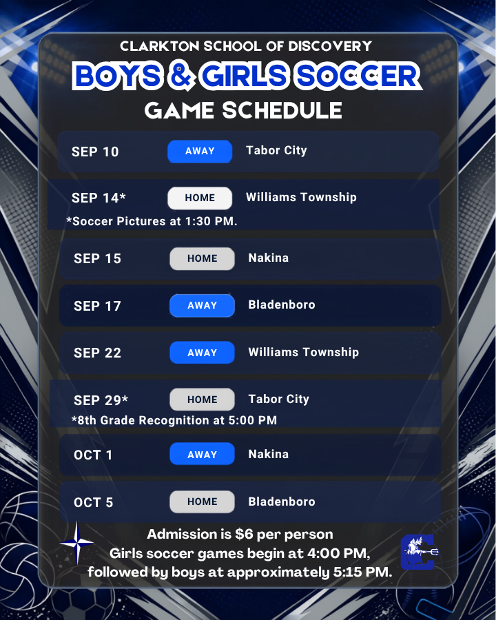 soccer schedule