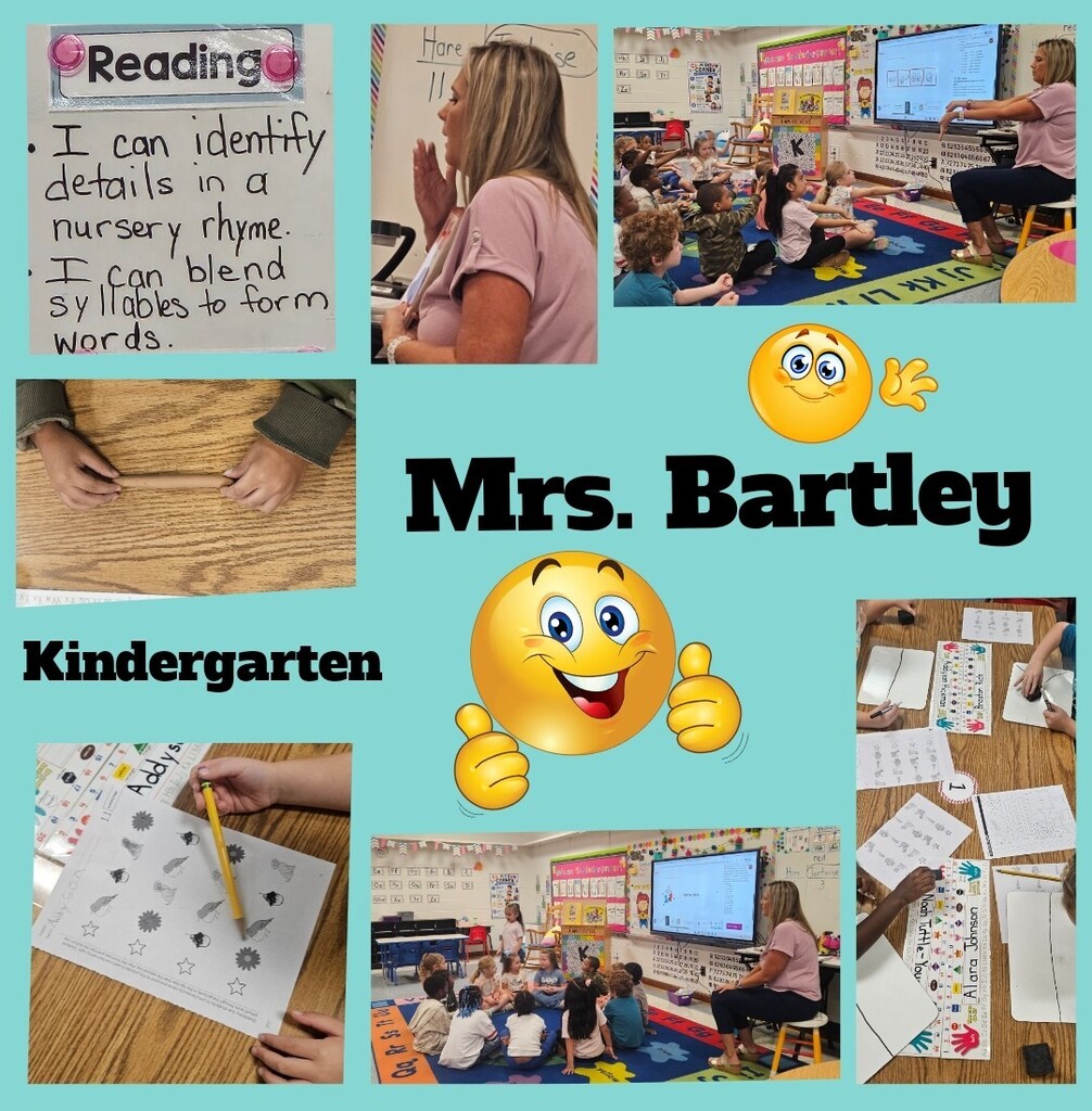 Collage of classroom activities