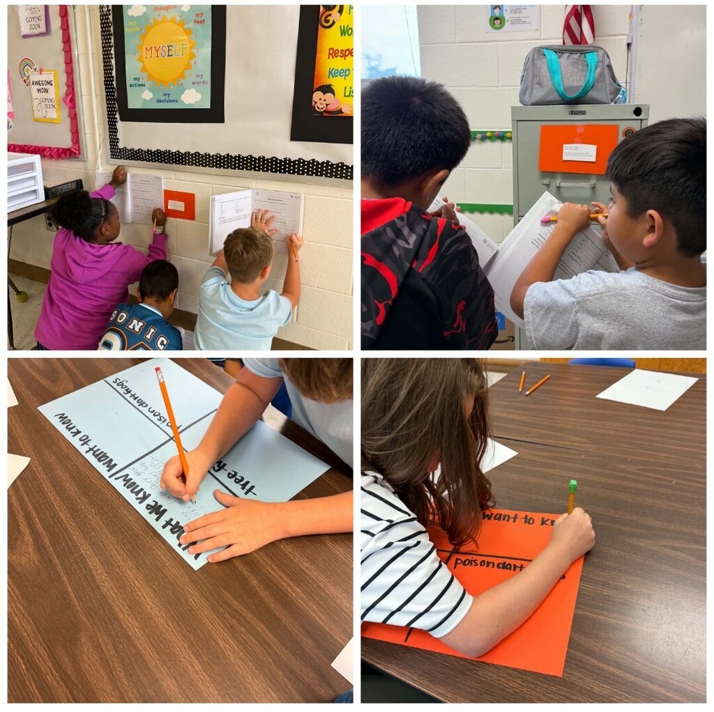 Students in a scavenger hunt
