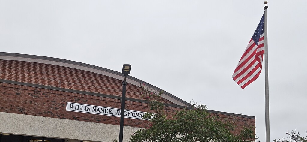Gymnasium & flag pole