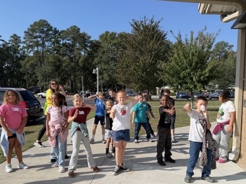 Ms. Dowless’ class going to ag’m up day 