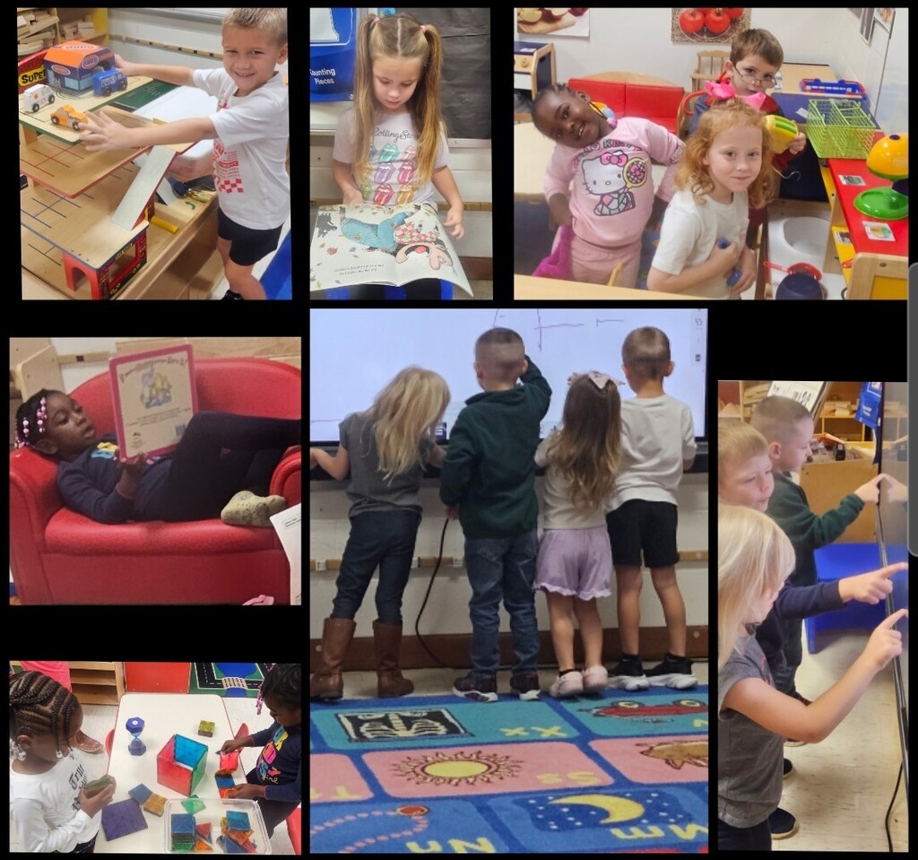 Students in Pre-K class at centers