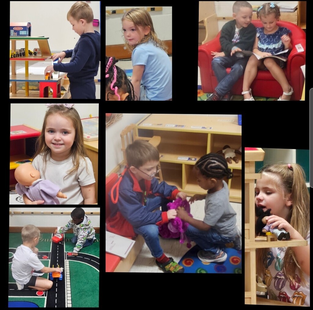 Students in Pre-K class at centers