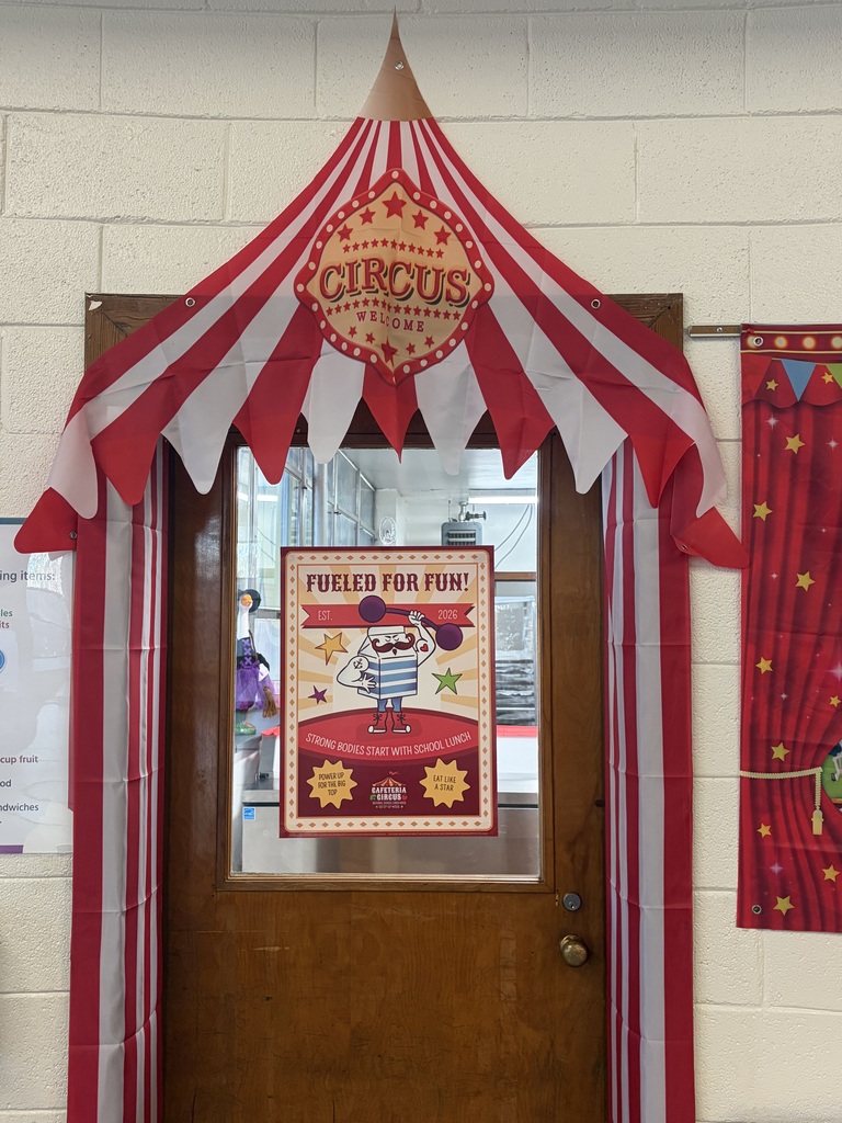National School Lunch Week decorations.