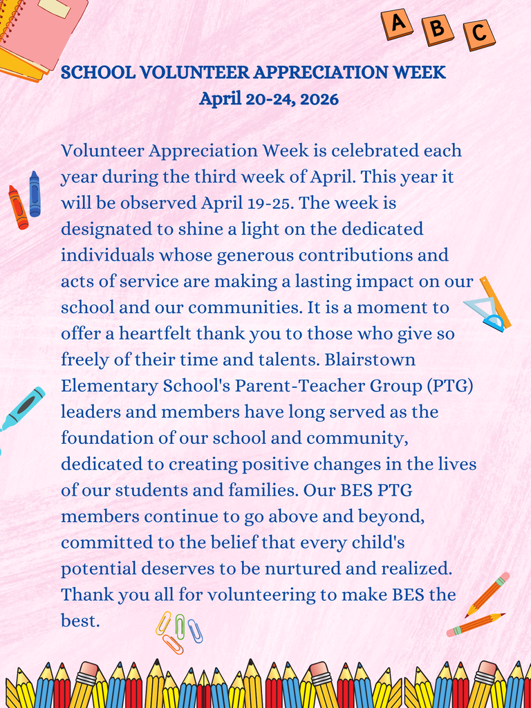 School Volunteer Appreciation Week