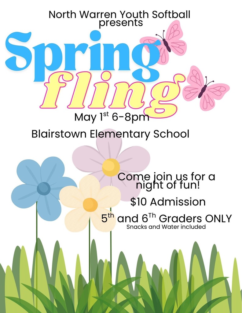 North Warren Youth Softball Presents Spring Fling for 5th and 6th Grade.