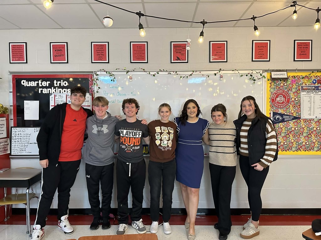 Journalism team with Addie 2025