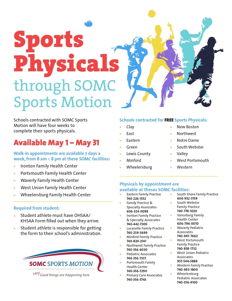 Sports Physicals Flyer 2026